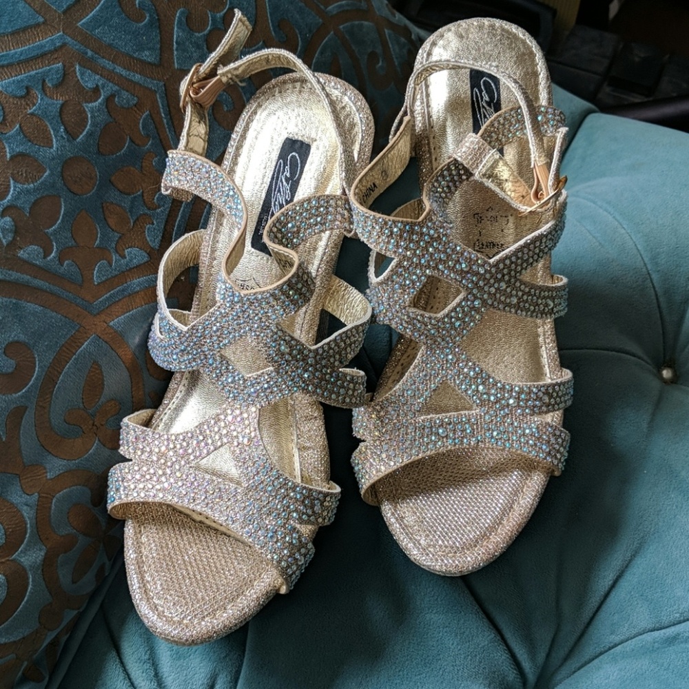 New sparkly gold platforms!